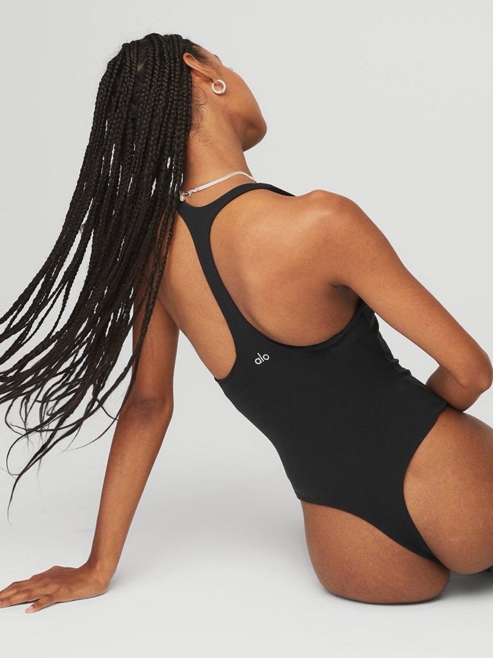 Alo Yoga Sleek Back Bodysuit in Black Size XXS